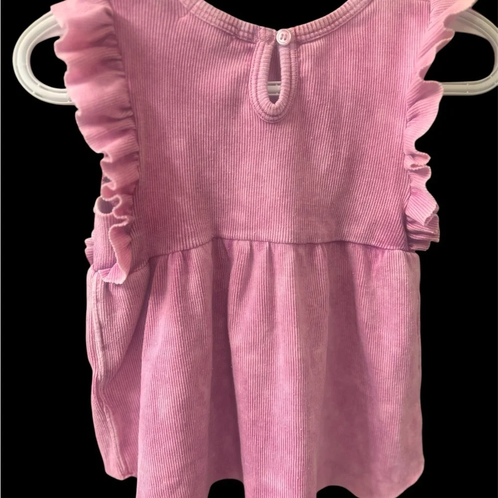 Splendid Baby Girl Pink Ruffle Corduroy Dress 6–12 months